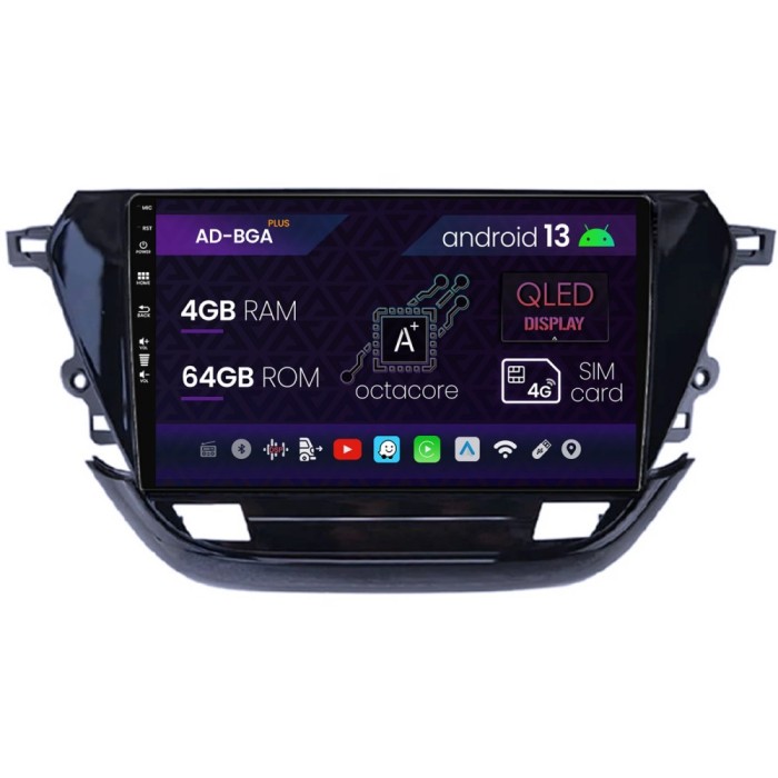 Navigatie Opel Corsa F (2019+), Android 13, A-Octacore 4GB RAM + 64GB ROM, 9 Inch - AD-BGA9004+AD-BGRKIT380