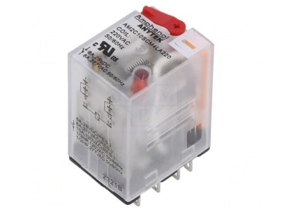 Releu Electromagnetic Industrial DPDT 220VAC 10A foto