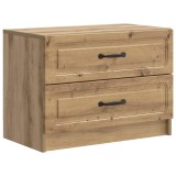 vidaXL Dulap de noapte cu sertar Stejar Artizanal 62 x 34,5 x 44,5 cm 895704