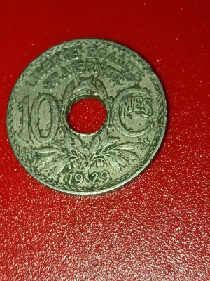 10 centimes 1929 Franta [poze]. foto