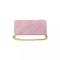 Geanta plic seara, roz, 20 x 10 cm, model dungi oblice in relief cu sclipici, Magrot 24023
