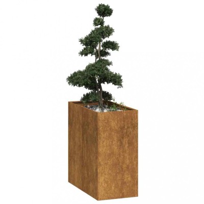 Jardinieră Rusty 40x80x80 cm Oțel pentru intemperii foto