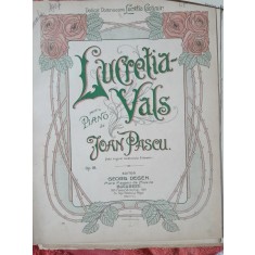 Lucretia, vals pentru pian - Ioan Pascu partitura