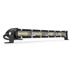 Proiector LED BAR model "SLIM" pentru Off-Road, ATV, SSV, putere 108W, culoare 6500K, tensiune 9-36V, dimensiuni 340 x 27 x 43 m