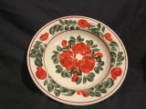 Farfurie romaneasca pictata perioada RSR anii 70 realizata la Sighisoara !
