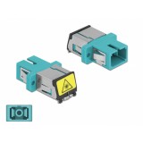 Cupla fibra optica cu protectie laser SC Simplex Multi-mode M-M Aqua, Delock 86890
