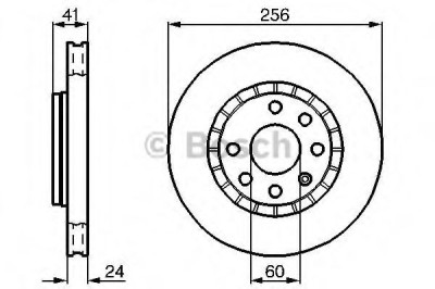 Disc frana OPEL ASTRA F Combi (51, 52) (1991 - 1998) BOSCH 0 986 478 327 foto