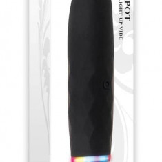 Glont Vibrator On The Spot, Negru, 9 cm