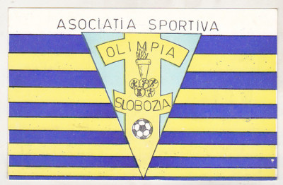 bnk cp Asociatia sportiva Olimpia Slobozia - carte postala QSL circulata foto