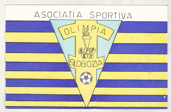 bnk cp Asociatia sportiva Olimpia Slobozia - carte postala QSL circulata