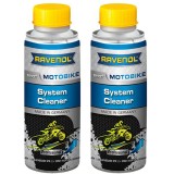 Cumpara ieftin Pachet 2 x aditiv Ravenol Motobike System Cleaner Shot 100 ml