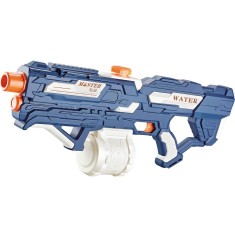 Pistol cu apa copii/adulti, 14ani+, 600ml rezervor, baterie 1500mah, albastru/alb, 1000ml