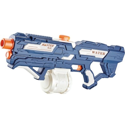 Pistol cu Apa pentru Copii, Rezervor 600ml, Flippy, 14ani+, cu baterie 1500mAh, Electric Burst, Albastru/Alb, 1000ML foto