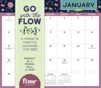 Go with the Flow: A Magnetic Monthly Wall Calendar 2023 foto