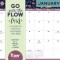 Go with the Flow: A Magnetic Monthly Wall Calendar 2023