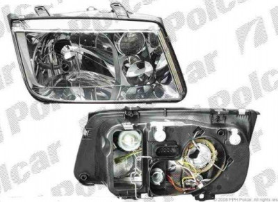 Far VW Bora 10.1998-11.2005 DJ AUTO partea Dreapta fara lampa ceata tip bec H4 Kft Auto foto