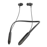 Casti wireless sport cu banda de gat Electromures EM E6, negre