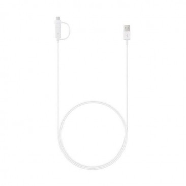CABLU DE DATE SI INCARCARE 2 IN 1 USB LA USB TYPE-C / MICRO USB SAMSUNG EP-DG930DWE, 1.5 M, ALB, ORIGINAL BULK foto