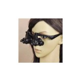 Lupa de Mana pentru Citit Time Veranda, Diametru 75mm, 18cm x 8cm, Neagra