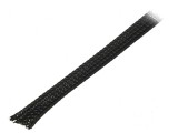 Trese din poliester de 8mm neagră