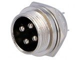 Soclu Microfon Montare Panou 4 PIN