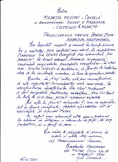 AMS @ - SCRISOARE CĂTRE PĂRINTELE DRAGOȘ BUTA, REDACTOR LA REDACȚIA REVISTEI &amp;bdquo; CANDELA &amp;rdquo; ANUL 2001 A SCRIITORULUI CONSTANTIN MAIEREAN foto