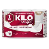 Cumpara ieftin Hartie igienica 3 straturi 6 role/set Kilo Confort
