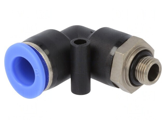 Racord push-in unghiular PBT G 1/8 0-60&deg;C