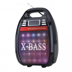 Boxa portabila karaoke X-Bass Golon, 2000 W PMPO, acumulator, telecomanda foto