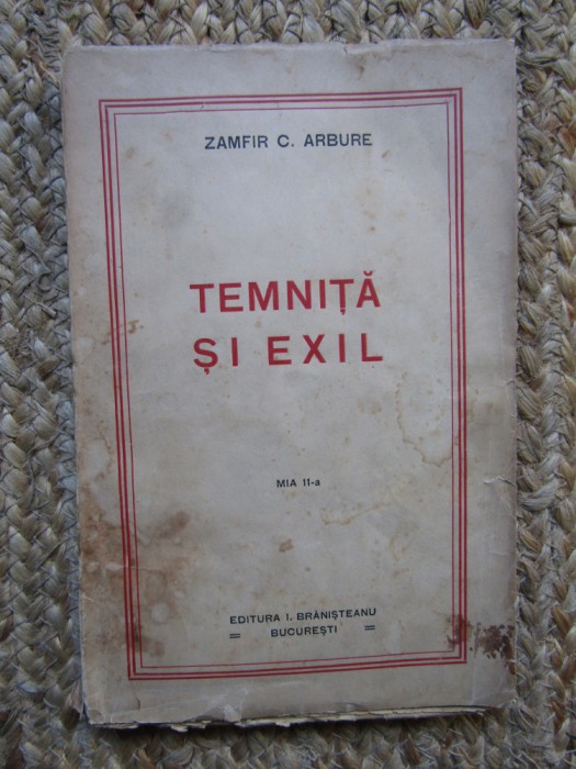 TEMNITA SI EXIL - ZAMFIR C. ARBURE