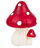 Decoratiune pentru gradina, Design Ciupercuta, Ceramica, 20x20x31 cm, Oem