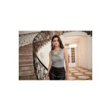 Top sexy strălucitor din pailete fără m&acirc;neci pentru femei, top str&acirc;ns cu decolteu &icirc;n V pentru petreceri, Crăciun