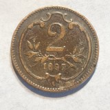 Austria 2 heller 1897