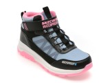 Ghete SKECHERS negre, STORM BLAZER, din piele ecologica