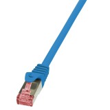 PATCH CORD S/FTP LOGILINK Cat6, LSZH, cupru, 1 m, albastru, AWG27, dublu ecranat &amp;quot;CQ2036S&amp;quot; (timbru verde 0.08 lei)