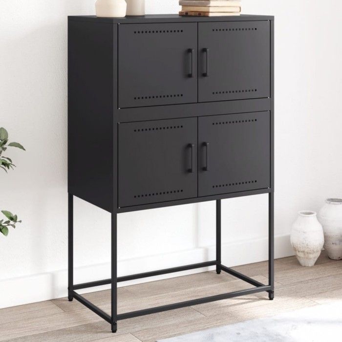 vidaXL Dulap, negru, 68,5x38,5x107 cm, oțel 846482