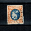 1869 - Carol I cu favoriti, 25 bani, stampila GIURGIU