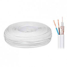 CABLU COAXIAL 75 CU+CU+2X0.5MM CU Generic 200M foto