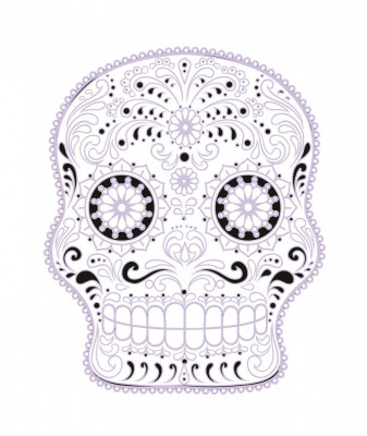 Sticker decorativ, Skull, 78 cm, 216STK-12 foto