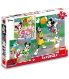 Puzzle pentru Copii Mickey &amp; Minnie 3X55 Piese