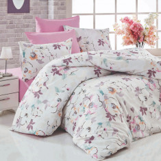 Lenjerie de pat pentru o persoana Single XL (DE), Ela, Pearl Home, Bumbac Ranforce