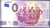 !!! RARR : 0 EURO SOUVENIR - SPANIA , FLAMENCO - 2021.1 - UNC