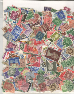 ANGLIA 1 (Marea Britanie).Lot peste 1500 buc. timbre stampilate foto