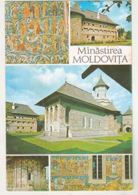 bnk cp Manastirea Moldovita - Vedere - circulata foto