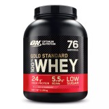 Proteine din zer 100% Whey Gold Standard cu aroma de capsuni, 2.28kg, Optimum Nutrition
