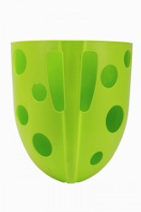 Cos de depozitare jucarii de baie, TechnoK, (7754) cu ventuze de fixare, verde