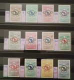 Camerun , Colonii franceze 1960 - Omnibuse , 10 ani Comisia pentru tehnica, 12 colonii franceze, serii de cate 1 valoare , dantelate , MNH, Organizatii internationale, Nestampilat