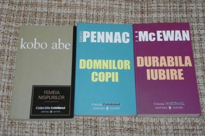 11 carti colectia Cotidianul La portile moscheii Mascarada Femeia nisipurilor daniel pennac domnilor copii ira levin sarutul dinaintea mortii foto