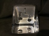 Prespapier cristal design Paul Isling realizat de Nypro Sweden zodia Balanta !