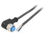 Cablu SICK M12 Unghiular, 2m, IP67, 4 pini, 4A, 250V, Material PUR, Cod A